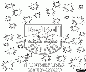 FC Red Bull Salzburg, kampioen 2019-20 kleurplaat