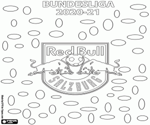 FC Red Bull Salzburg, kampioen 2020-2021 kleurplaat