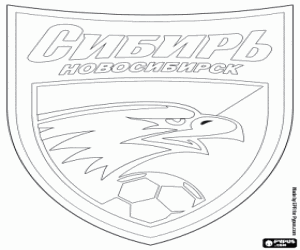 FC Sibir Novosibirsk schild kleurplaat