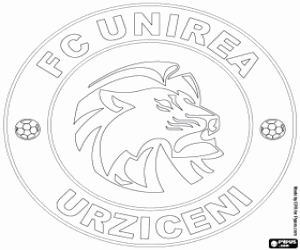 FC Unirea logo kleurplaat