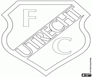 FC Utrecht schild kleurplaat