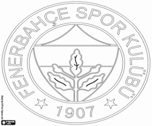 Fenerbahce logo kleurplaat