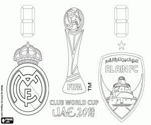 FIFA Club World Cup UAE 2018 finale kleurplaat
