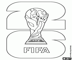 FIFA Wereldkampioenschap 2026 logo kleurplaat