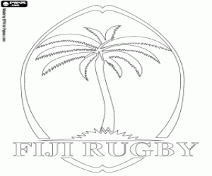 Fiji rugby team logo kleurplaat