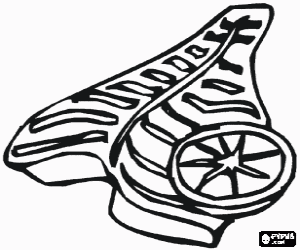 Een filet van vissen met citroen kleurplaat