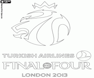 Final Four Euroleague Londen 2013 kleurplaat