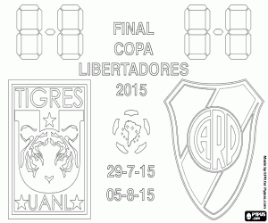 Finale Copa Libertadores 2015 kleurplaat