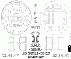 Finale Copa Libertadores 2017 kleurplaat