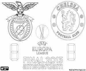 Finale van de Europa League 2012-2013 kleurplaat