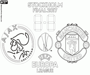 Finale Europa League 2016-2017 kleurplaat
