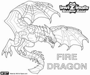 Fire Dragon, Invizimals Shadow Zone kleurplaat