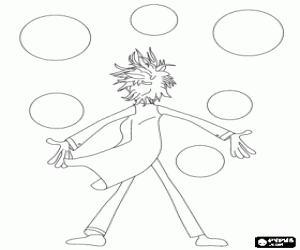 Flint en de gehaktballen regen kleurplaat