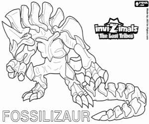 Fossilizaur, Invizimals The Lost Tribes kleurplaat