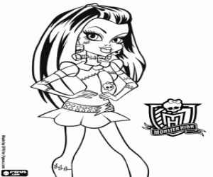 Frankie Stein, Monster High kleurplaat