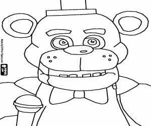 Freddy, Five Nights at Freddy's kleurplaat