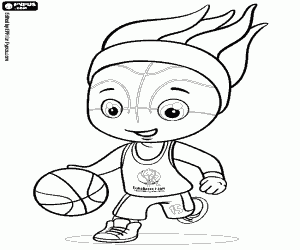 Frenkie, EuroBasket 2015 mascotte kleurplaat