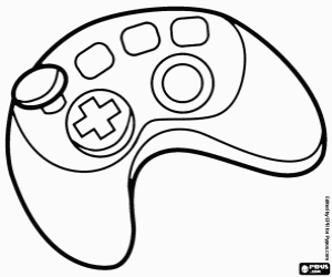 Een gamepad te spelen kleurplaat