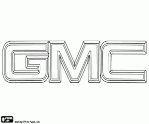 General Motors Company logo kleurplaat