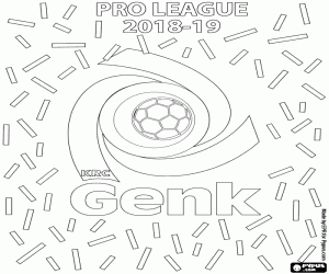 Genk, kampioen 2018-2019 kleurplaat
