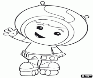 Geo van Team Umizoomi kleurplaat