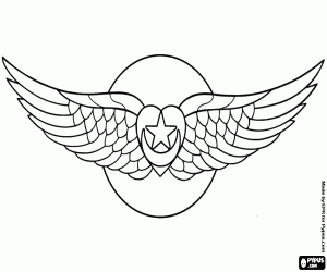 Een gevleugeld hart, het soefi-symbool kleurplaat