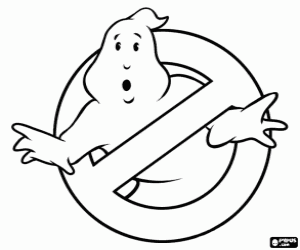 Ghostbusters logo kleurplaat