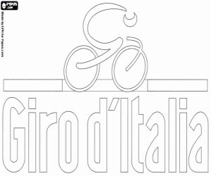 Giro d'Italia logo kleurplaat