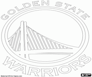 Golden State Warriors embleem kleurplaat