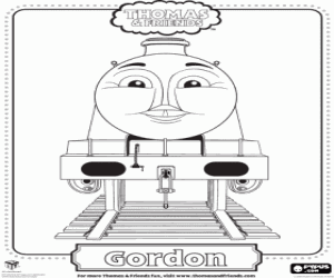 Gordon, de sneltrein kleurplaat