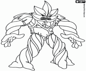 Een gormiti van het bos kleurplaat