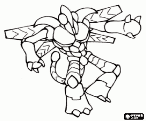 Gormiti Draak, de dodelijke kleurplaat