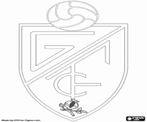 Granada CF embleem kleurplaat