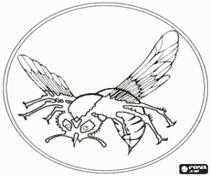 Green Hornet logo kleurplaat