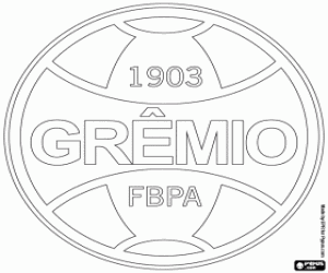 Gremio de Porto Alegre logo kleurplaat
