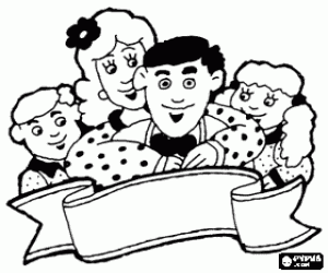 Groet voor vaderdag kleurplaat