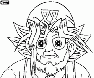 Grootvader van Yugi, Solomon Muto kleurplaat