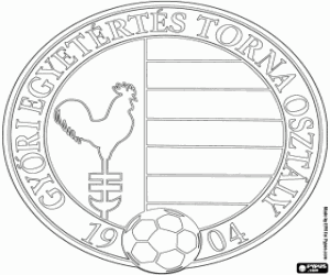 Gyori ETO FC logo kleurplaat