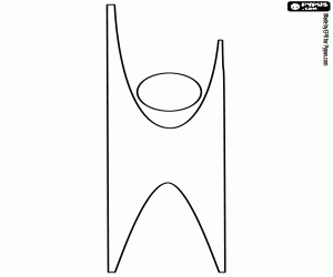 Happy Human, symbool van het humanisme kleurplaat