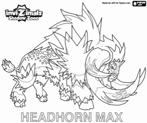 Headhorn Max, Invizimals Shadow Zone kleurplaat