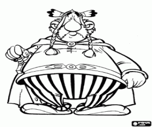 Heroix, hoofd van de Galliërs kleurplaat