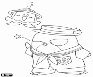 Hippo en Kura-chan kleurplaat