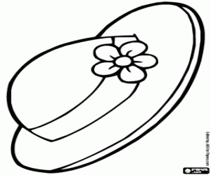 Hoed met een bloem kleurplaat