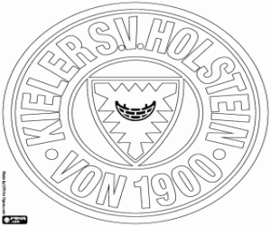 Holstein Kiel logo kleurplaat