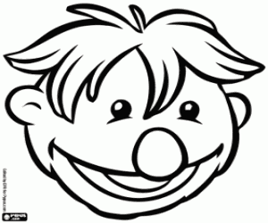 Het hoofd van een Hobbs, Iver kleurplaat