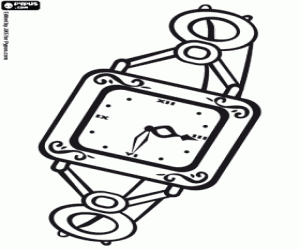 Een horloge, een juweel kleurplaat