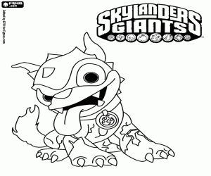 Hot Dog Skylander kleurplaat
