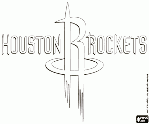 Houston Rockets logo kleurplaat