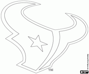 Houston Texans embleem kleurplaat