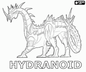 Hydranoid van Bakugan kleurplaat